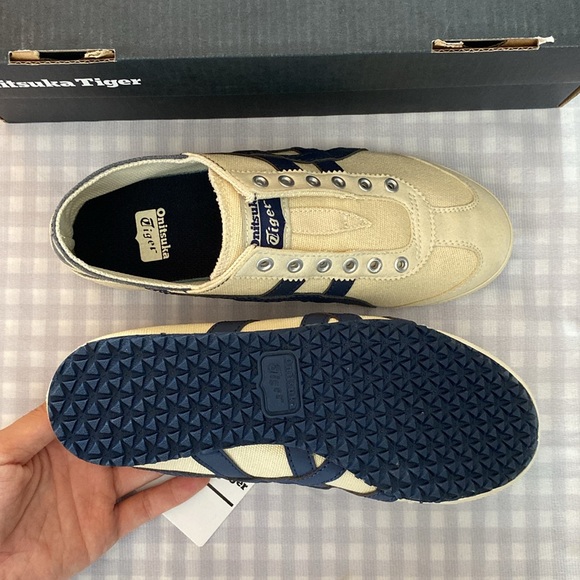 Onitsuka Tiger Tan Fabric Sneakers - Picture 2 of 6